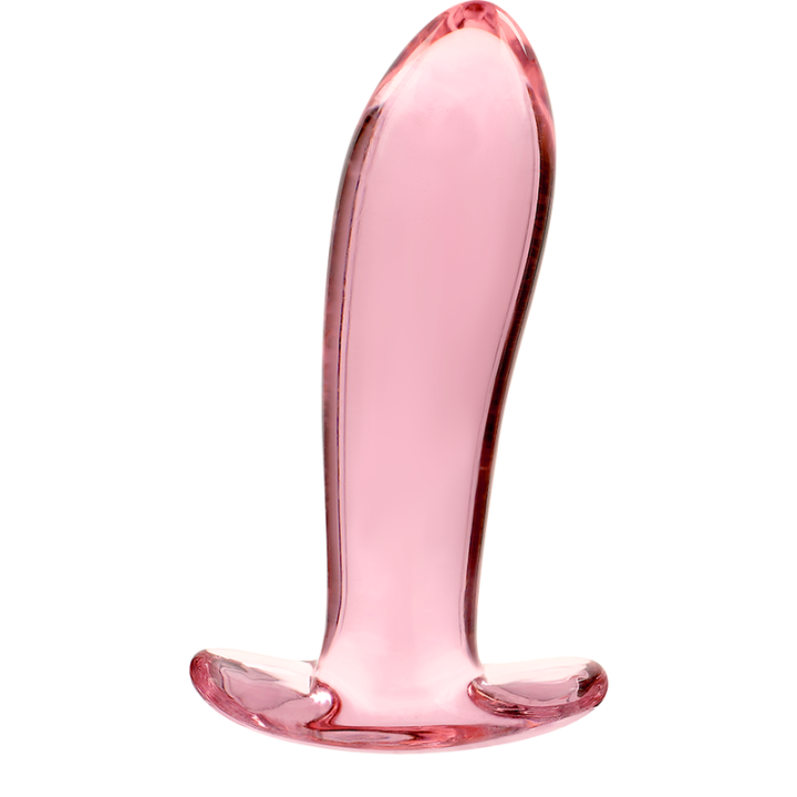 NEBULA SERIES BY IBIZA - MODELO 5 ANAL PLUG VIDRO BOROSILICADO ROSA 12.5 CM -O- 3.5 CM