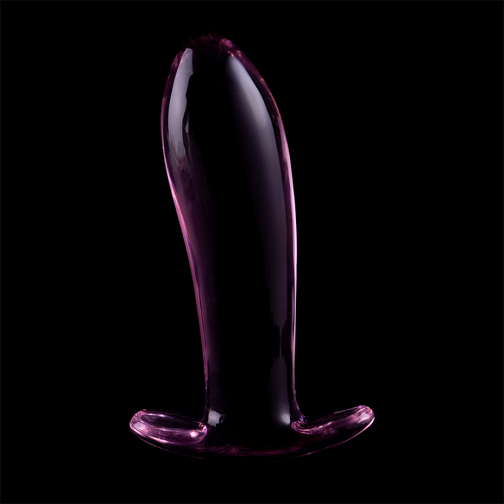 NEBULA SERIES BY IBIZA - MODELO 5 ANAL PLUG VIDRO BOROSILICADO ROSA 12.5 CM -O- 3.5 CM