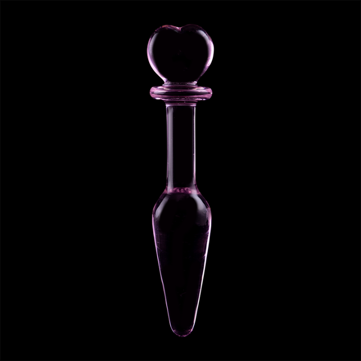 NEBULA SERIES BY IBIZA - MODELO 7 ANAL PLUG VIDRO BOROSILICADO ROSA 13.5 CM -O- 3 CM