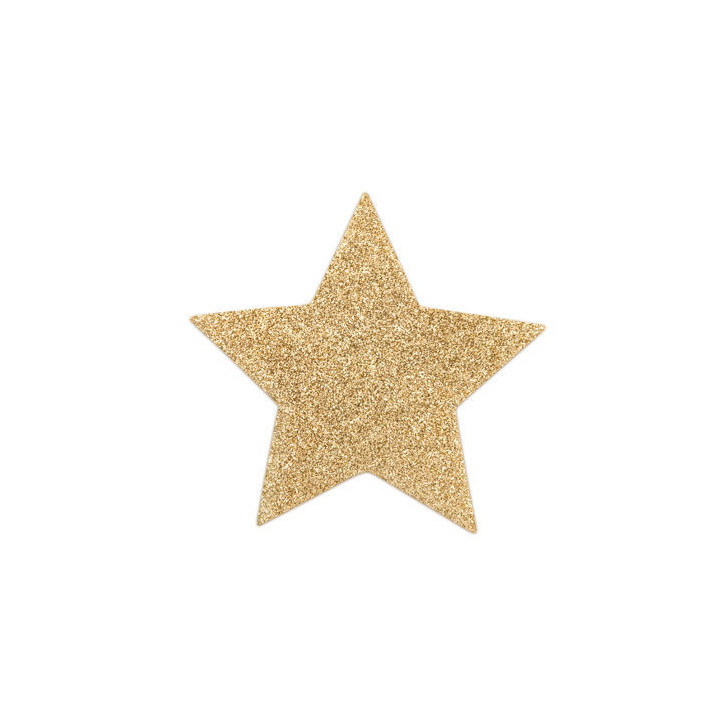 BIJOUX - INDISCRETS FLASH GOLDEN STAR NIPPLE COVERS