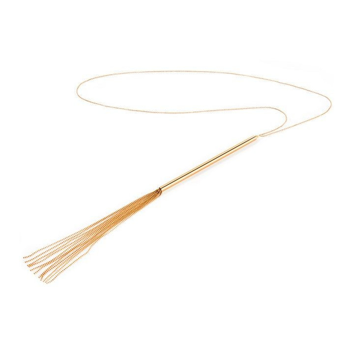 BIJOUX - COLAR / CHICOTE DE CORRENTE DE METAL MAGNÍFICO