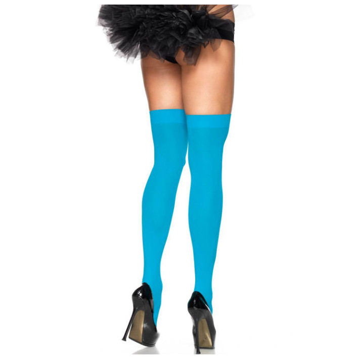 LEG AVENUE - MEIAS NYLON AZUL