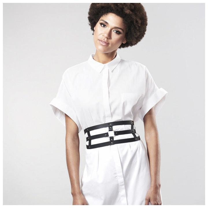 BIJOUX - INDISCRETS MAZE BELT COM ALA - PRETO