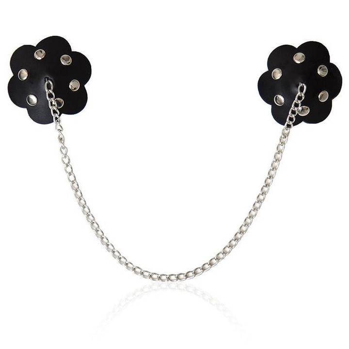 OHMAMA FETISH - ESCUDO DE BICO DE PÉTALAS COM CORRENTE