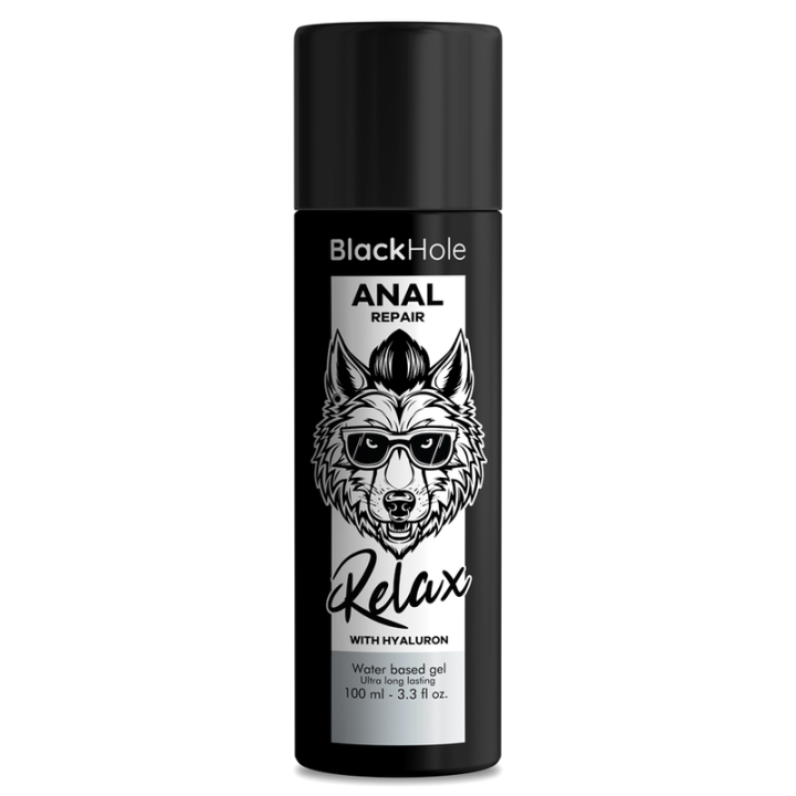 BLACK HOLE - REPARO ANAL RELAXANTE À BASE DE ÁGUA COM HIALURON 100 ML