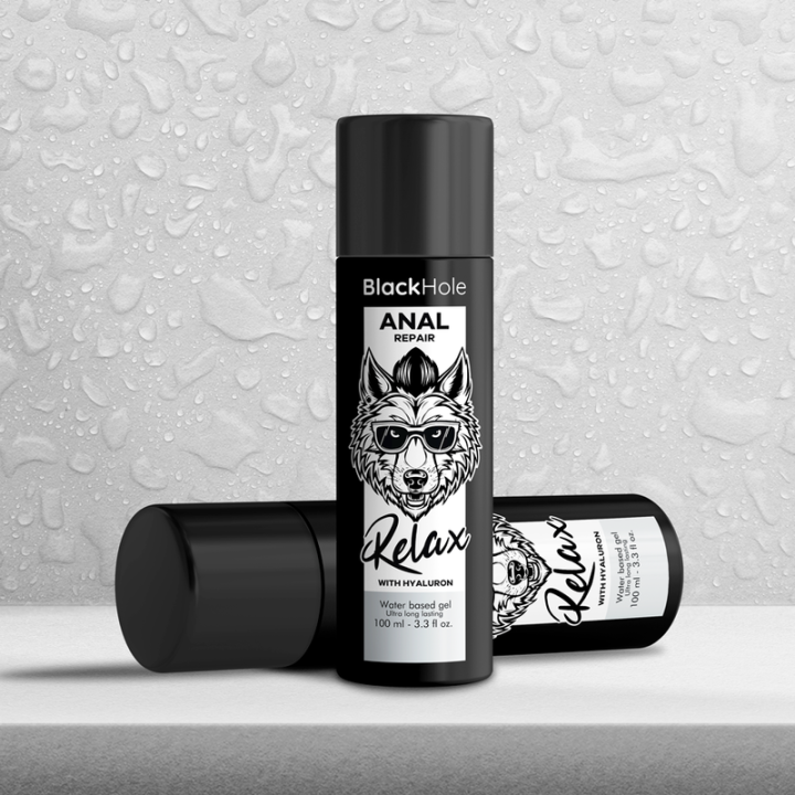 BLACK HOLE - REPARO ANAL RELAXANTE À BASE DE ÁGUA COM HIALURON 100 ML