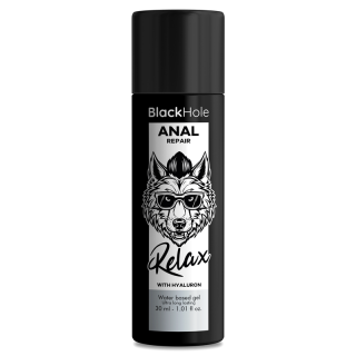 BLACK HOLE - REPARO ANAL RELAXANTE À BASE DE ÁGUA COM HIALURON 30 ML