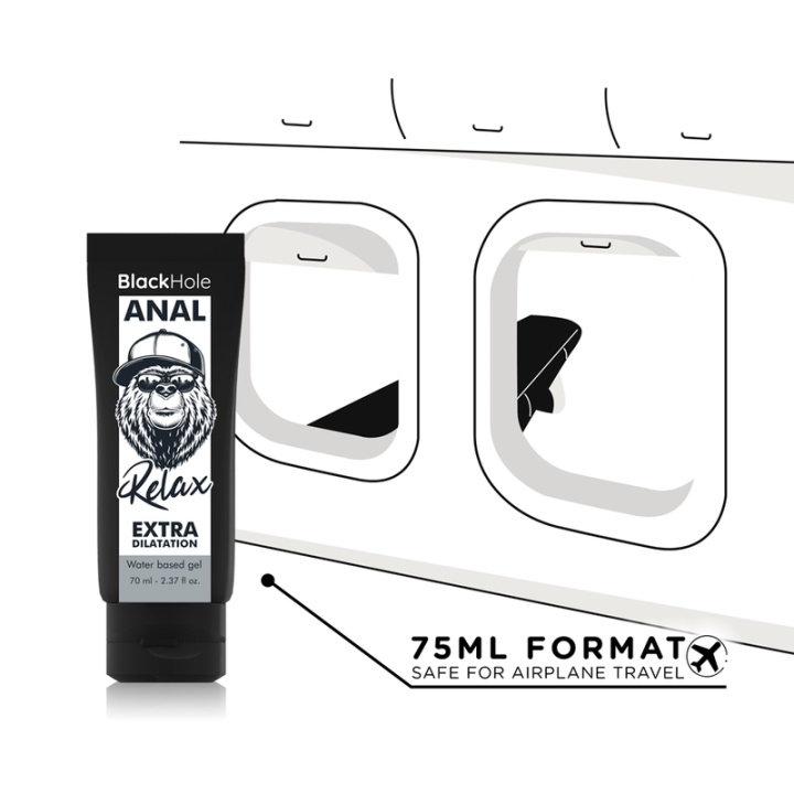 BLACK HOLE - GEL DILATADOR ANAL À BASE DE ÁGUA 70 ML