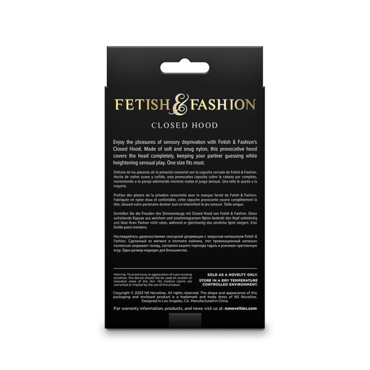 NS NOVELTIES - FETISH & FASHION CAPUZ FECHADO NYLON BRANCO