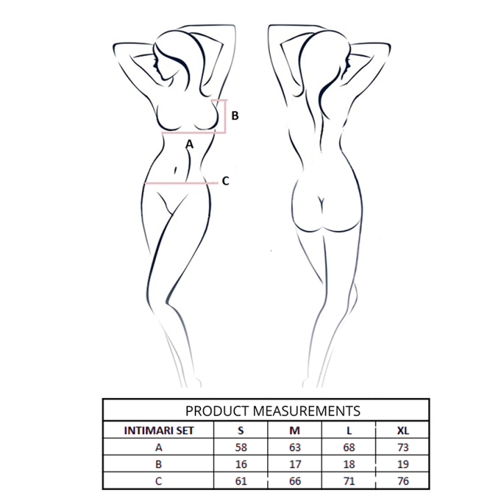 PASSION - CONJUNTO DE SUTIÃ + CALCINHA ÍNTIMA ROSA L/XL