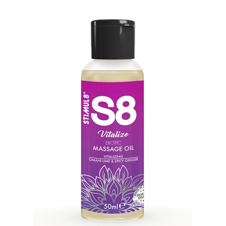 STIMUL8 - ÓLEO DE MASSAGEM S8 CAIXA 3 X 50 ML