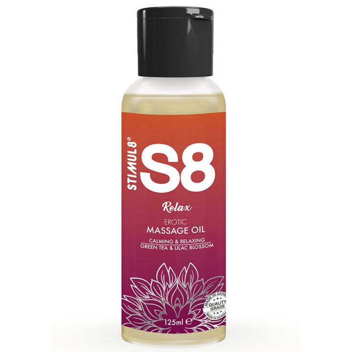 STIMUL8 - S8 RELAX ÓLEO DE MASSAGEM DE CHÁ VERDE 125 ML