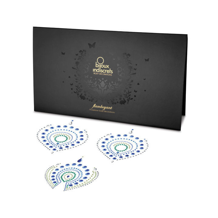 BIJOUX - INDISCRETS FLAMBOYANT AZUL E VERDE