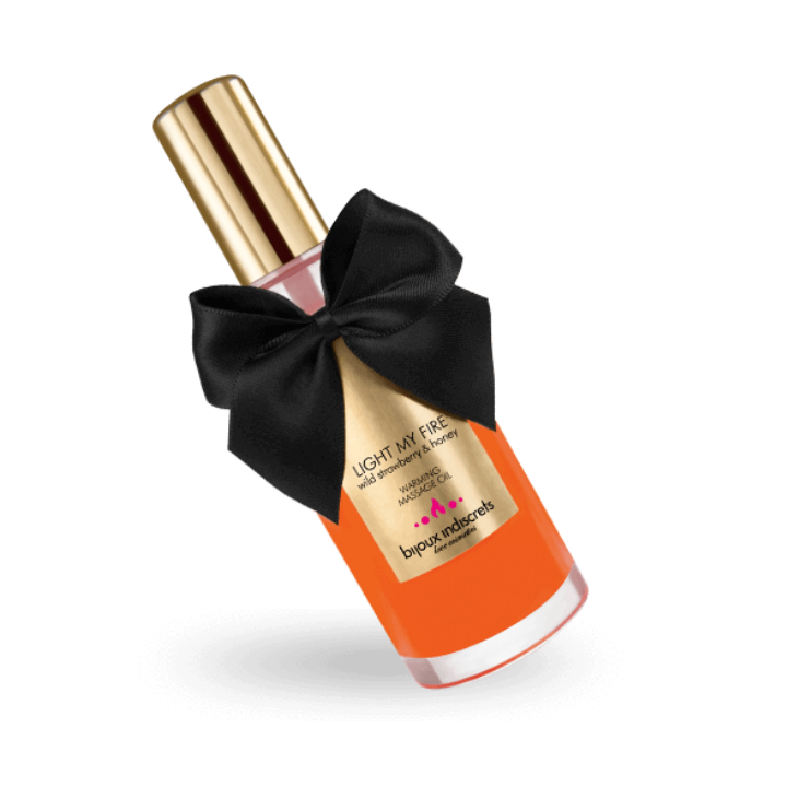 BIJOUX - ÓLEO DE MASSAGEM EFEITO CALOR AROMA DE MORANGO