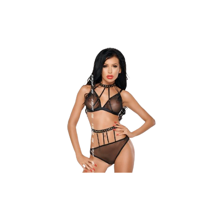 ME-SEDUCE - DOTTY CONJUNTO DUAS PEAS PRETO L/XL