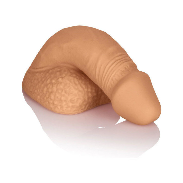 CALEXOTICS - EMBALAGEM DE SILICONE PÊNIS 12.75 CM CARAMELO