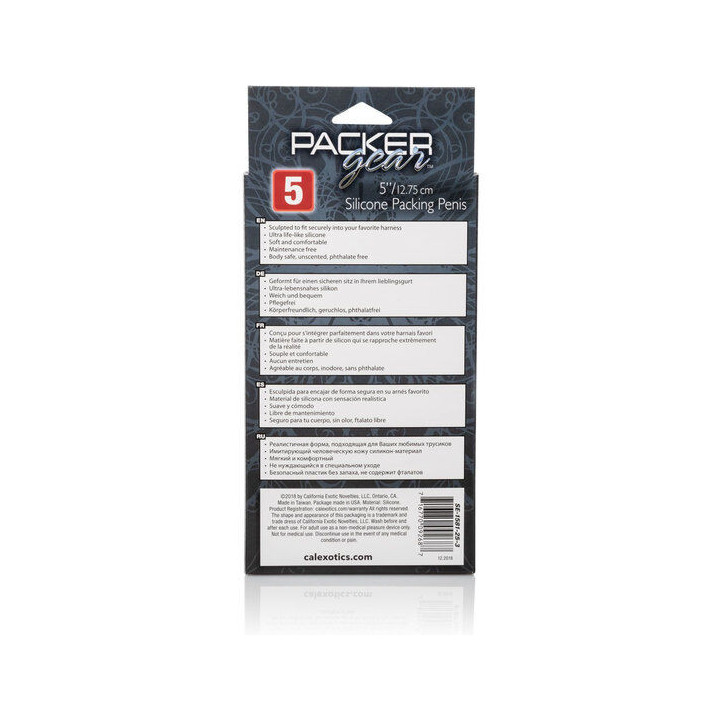 CALEXOTICS - EMBALAGEM DE SILICONE PÊNIS 12.75 CM CARAMELO