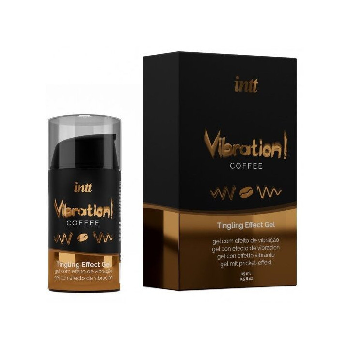 INTT MASSAGE & ORAL SEX - GEL DE MASSAGEM HOT EFFECT SABOR DE CAFÉ