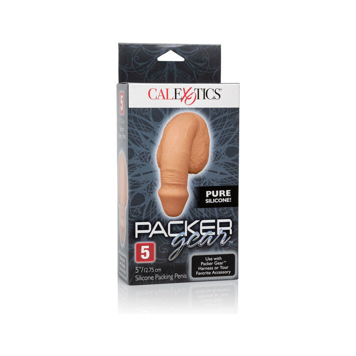 CALEXOTICS - EMBALAGEM DE SILICONE PÊNIS 12.75 CM CARAMELO