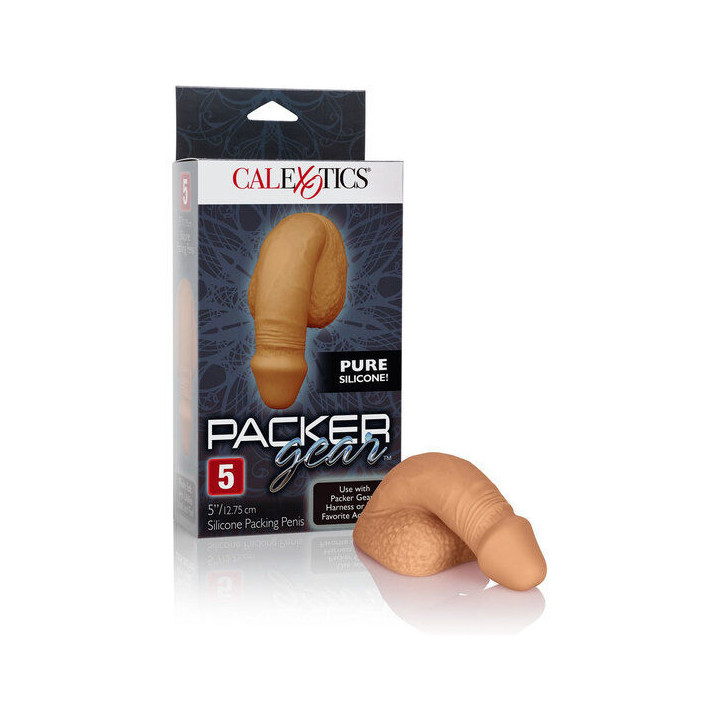 CALEXOTICS - EMBALAGEM DE SILICONE PÊNIS 12.75 CM CARAMELO