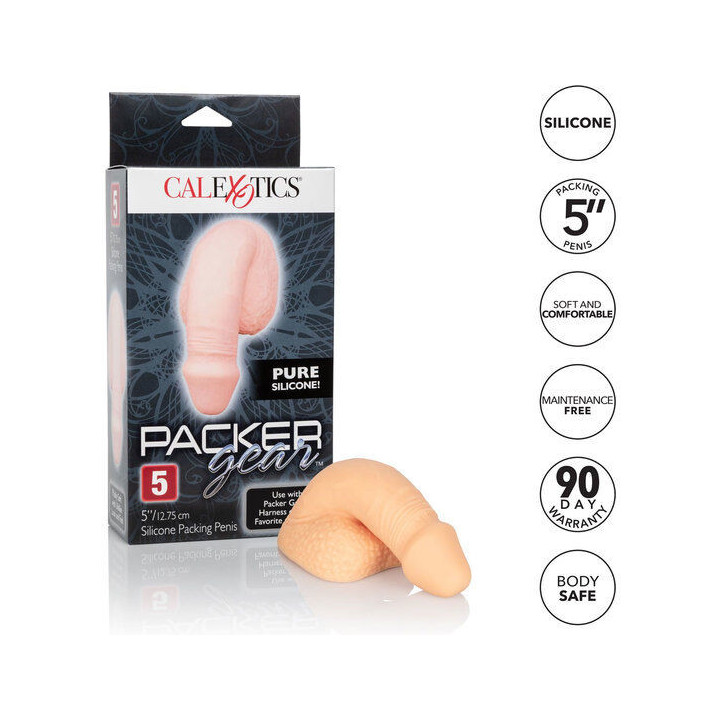 CALEXOTICS - EMBALAGEM DE SILICONE PÊNIS 12.75 CM CARNE