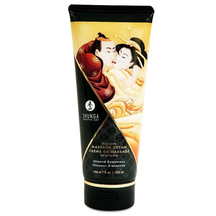 SHUNGA - CREME DE MASSAGEM DE AMÊNDOA DOCE 200 ML
