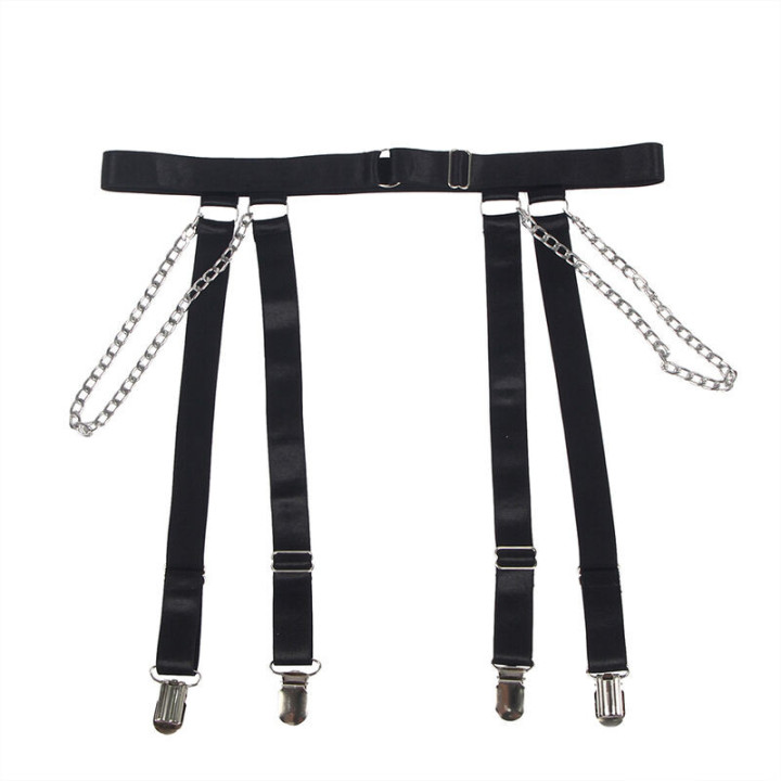 SUBBLIME - 954260 BODY COM CORRENTES + CINTA-LIGA PRETO S/M