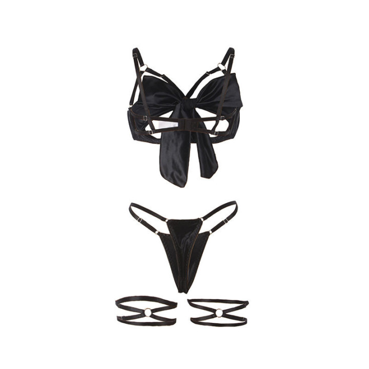 SUBBLIME - 955199 CONJUNTO DE SUTIÃ COM LAÇO PRETO AJUSTÁVEL S/M