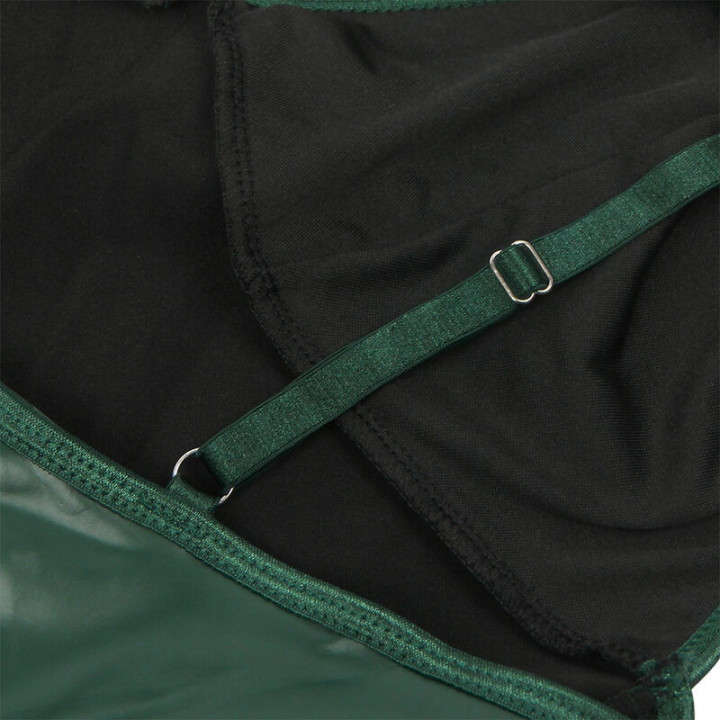 SUBBLIME - 955434 VESTIDO COM ALÇAS DE COURO VERDE S/M