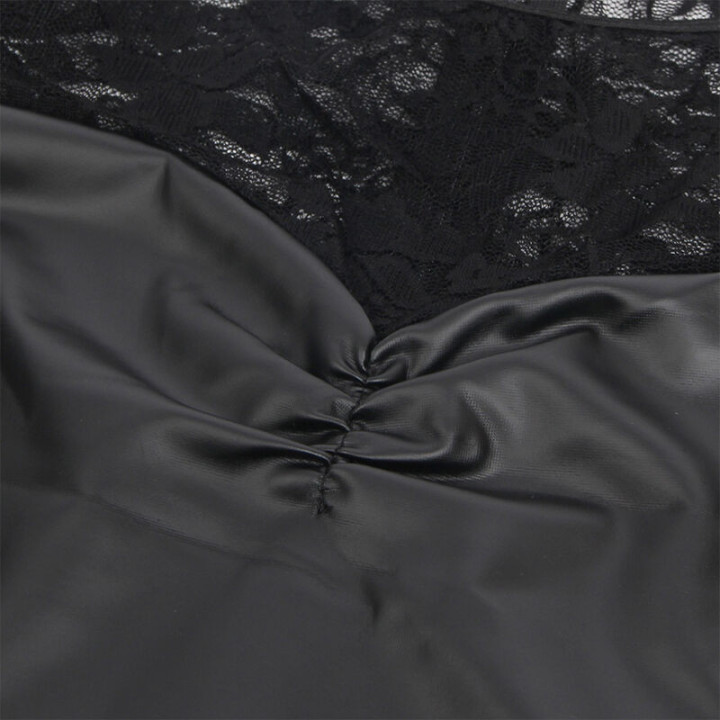 SUBBLIME - 955601 VESTIDO MANGA COMPRIDA COM RENDA PRETA L/XL