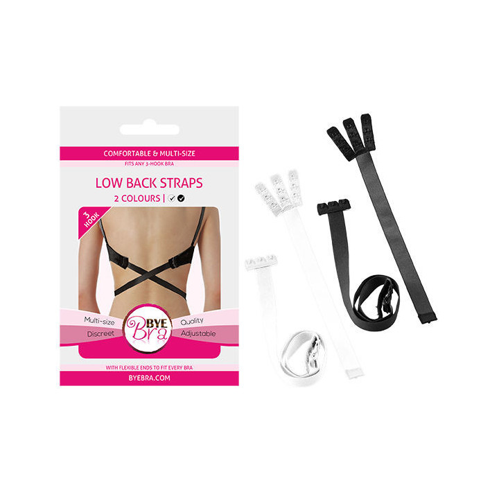 BYE-BRA - ADAPTADOR SUTI ABRIR VOLTA PRETO & BLANCO