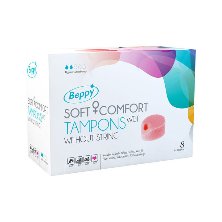 BEPPY - SOFT COMFORT TAMPONS WET 8 UNITS