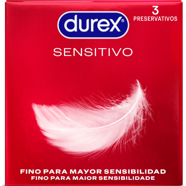 DUREX - PRESERVATIVOS SENSITIVE 3 UNIDADES