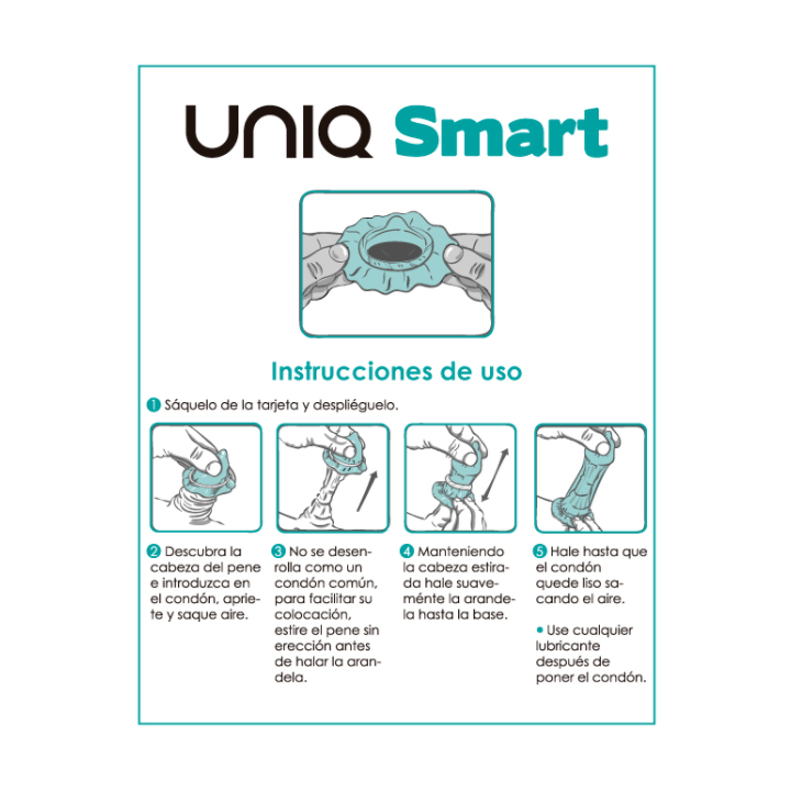 UNIQ - SMART LATEX FREE PRE-ERECTION CONDOMS 3 UNITS