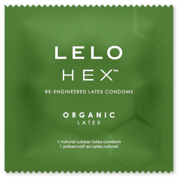 LELO - CAIXA DE PRESERVATIVOS ORGÂNICOS HEX 3 UNIDADES