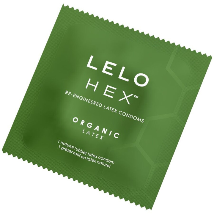 LELO - CAIXA DE PRESERVATIVOS ORGÂNICOS HEX 3 UNIDADES