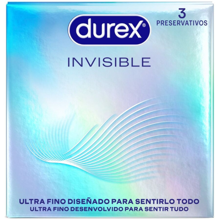 DUREX - PRESERVATIVOS ULTRA FINOS INVISÍVEIS 3 UNIDADES