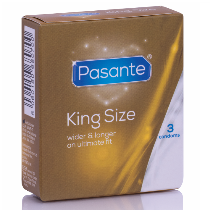 PASANTE - PRESERVATIVOS KING SIZE 3 UNIDADES
