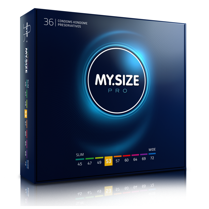 MY SIZE - PRO PRESERVATIVOS 53 MM 36 UNIDADES