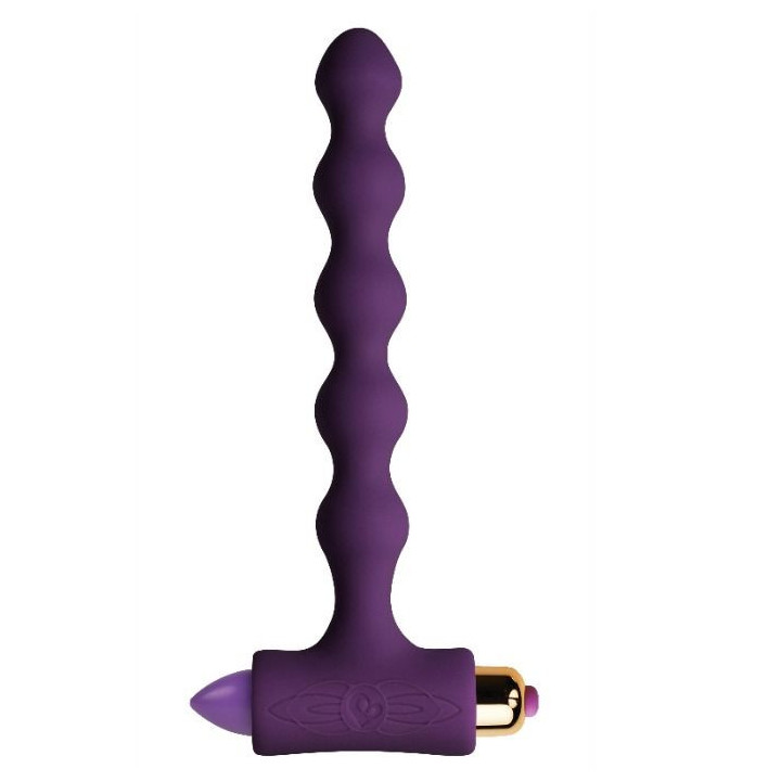 ROCKS-OFF - PLUG ANAL COM VIBRAO E RIOS PETITE SENSATIONS PÉROLAS