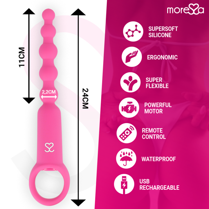 MORESSA - RONIE CONTROLE REMOTO PRAZER ANAL ROSA