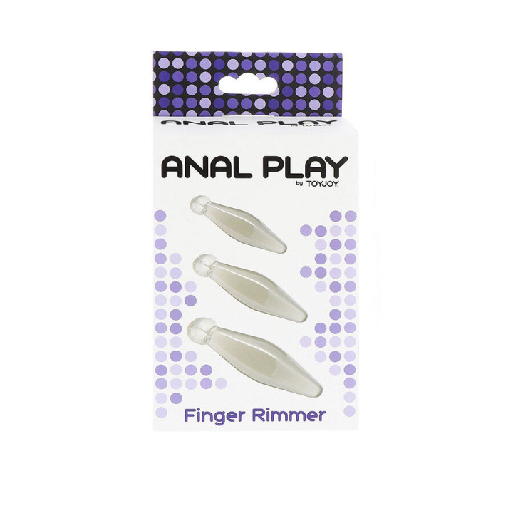 TOYJOY - ANAL PLAY FINGER RIMMER 3 PEÇAS TRANSPARENTE