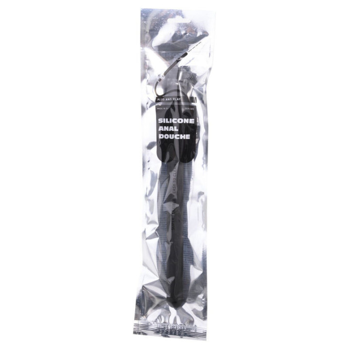 ALL BLACK - DUCHE ANAL DOBRVEL SILICONE 27 CM