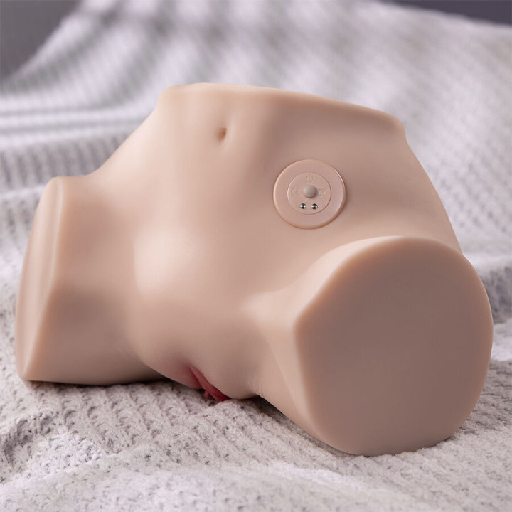 XISE - FENNIE SHAKING MASTURBADOR REALISTA DE VAGINA E ÂNUS MULTIPOSIÇÕES COM VIBRAÇÃO