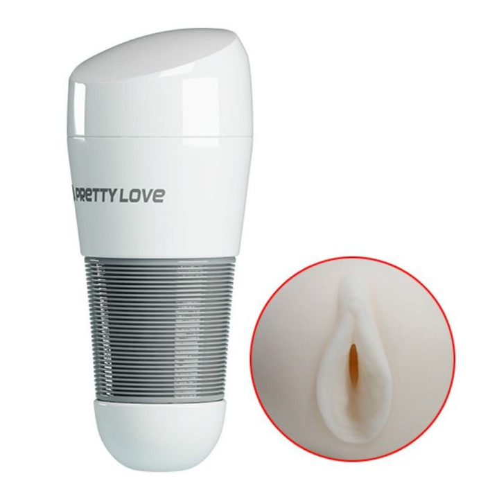 PRETTY LOVE - MASTURBADOR DE VAGINA KITTY WHITE