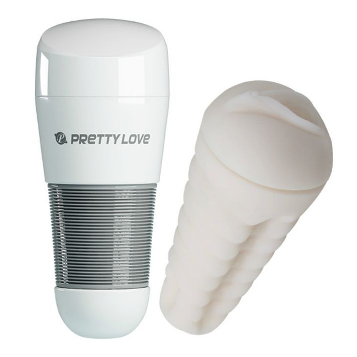 PRETTY LOVE - MASTURBADOR DE VAGINA KITTY WHITE