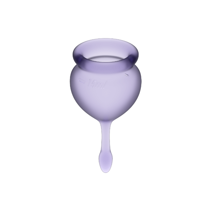 SATISFYER - FEEL GOOD COPO MENSTRUAL ROXO 15 + 20 ML
