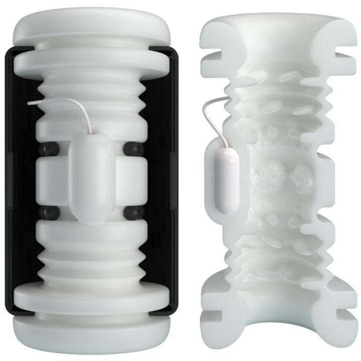 PRETTY LOVE - DJ GIRL MASTURBADOR MASCULINO COM VIBRAÇÃO 5 CONFIGURAÇÕES NEGRO