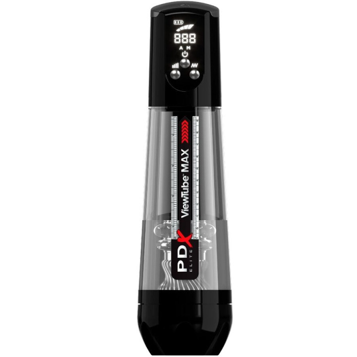 PDX ELITE - VIEWTUBE MAX VIEW MASTURNADOR AUTOMÁTICO COM SUCÇÃO TRANSPARENTE