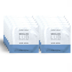 MIXGLISS - LUBRIFICANTE NATURAL BASE DE GUA 12 DOSE ÚNICA 4 ML